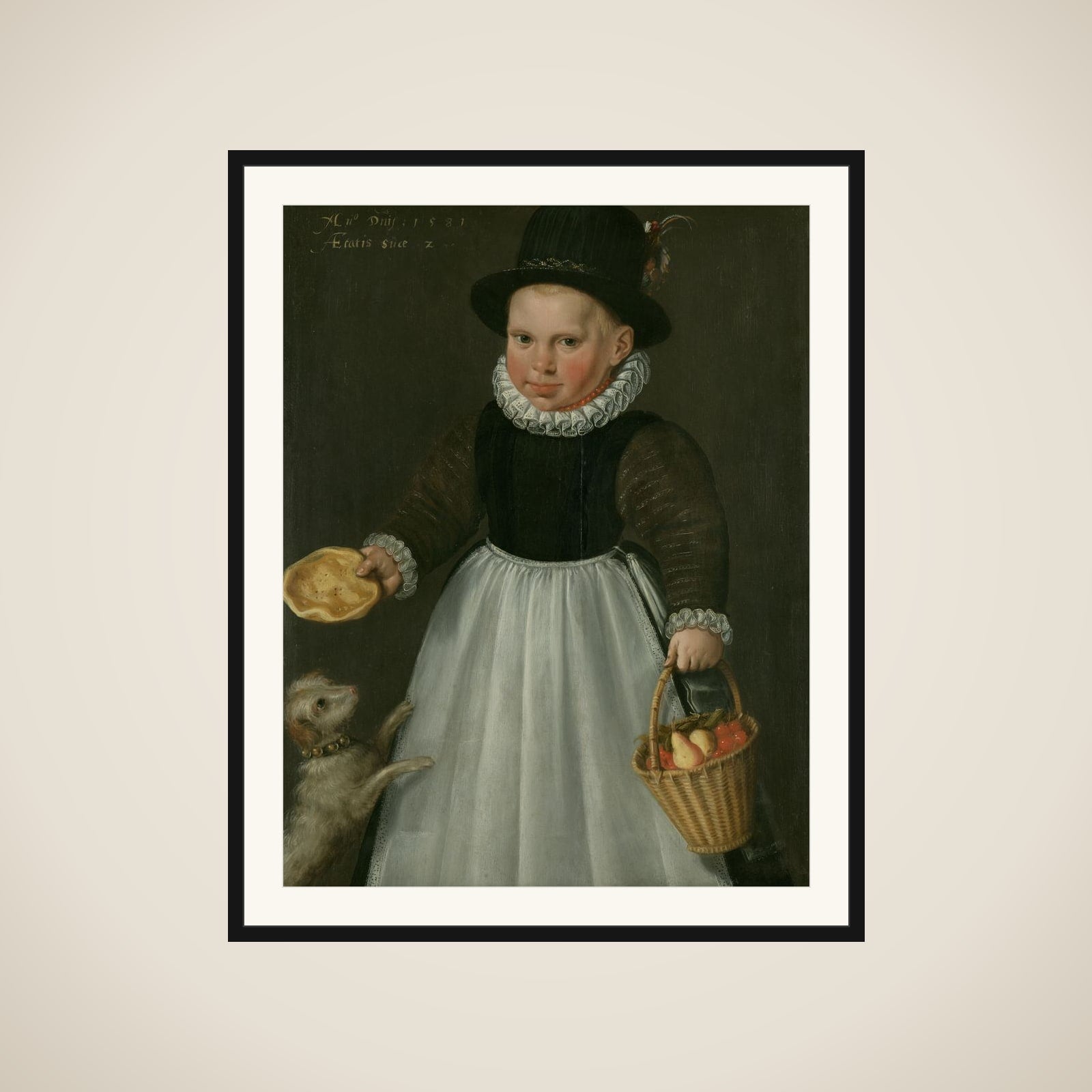 Portrait of a little Boy framed