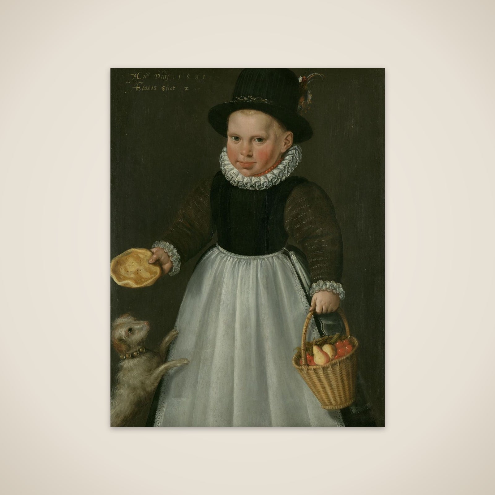 Portrait of a little Boy unframed print