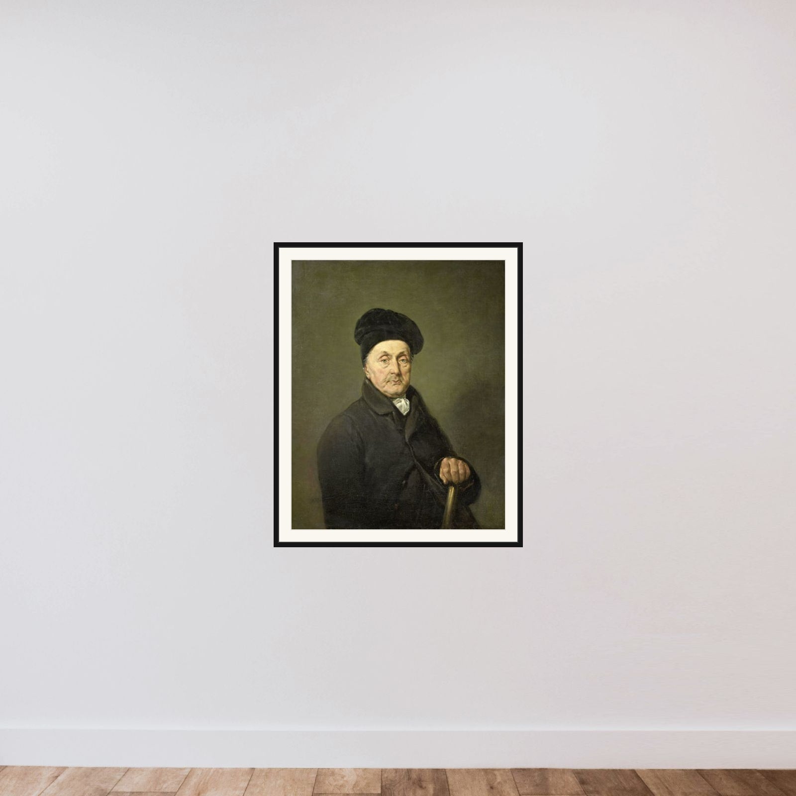 Hendrik van Demmeltraadt (1736/37-1819) framed — shown to scale