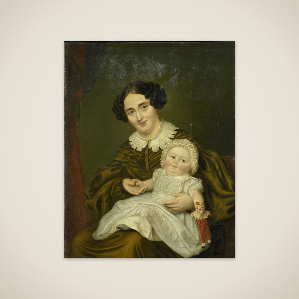 Mrs. Carp and her young Son unframed print