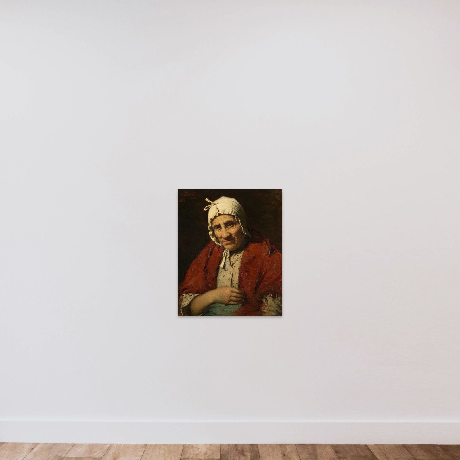 Old Jewish Woman unframed — shown to scale
