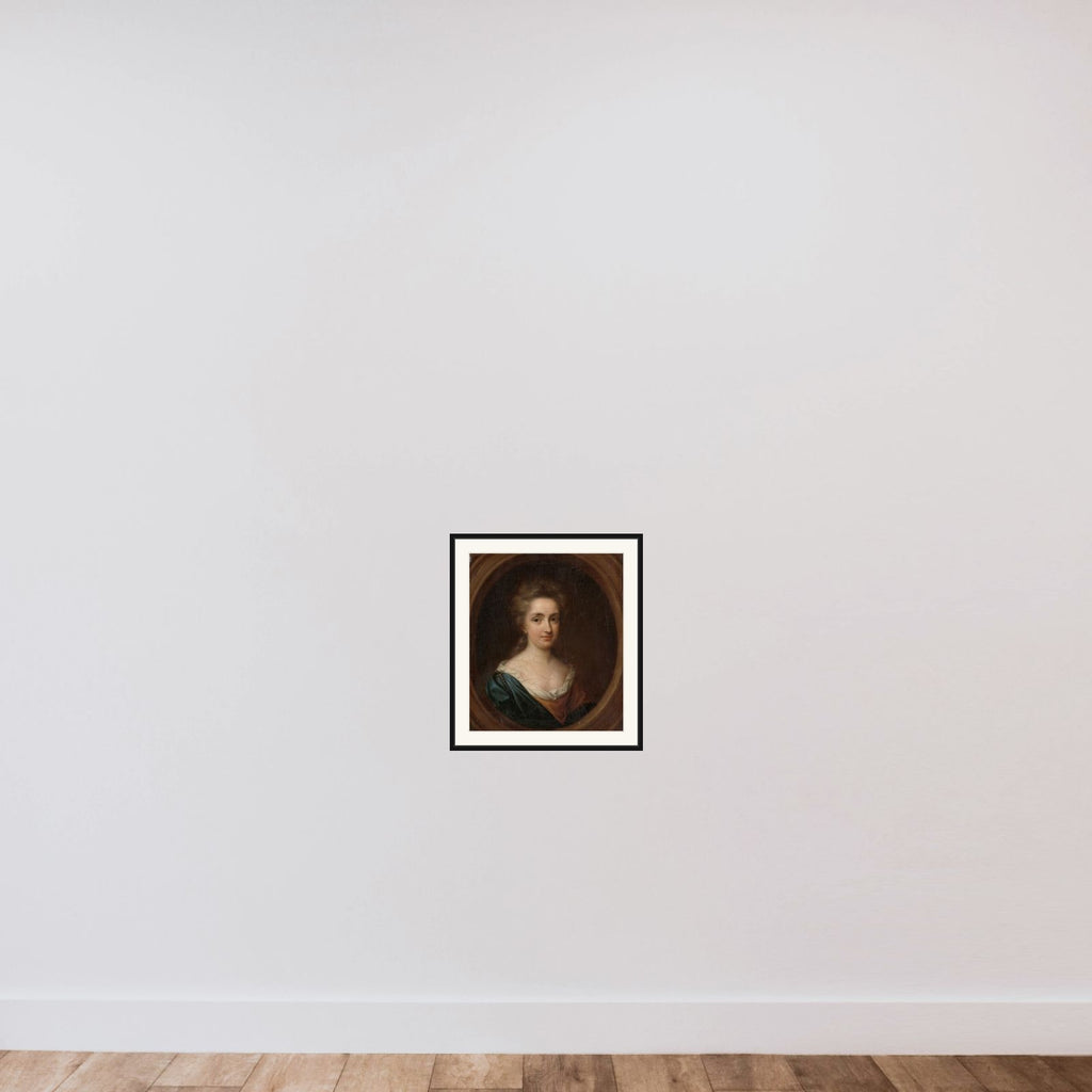 Johanna van Citters (1672-1740), Sister of Anna van Citters framed — shown to scale