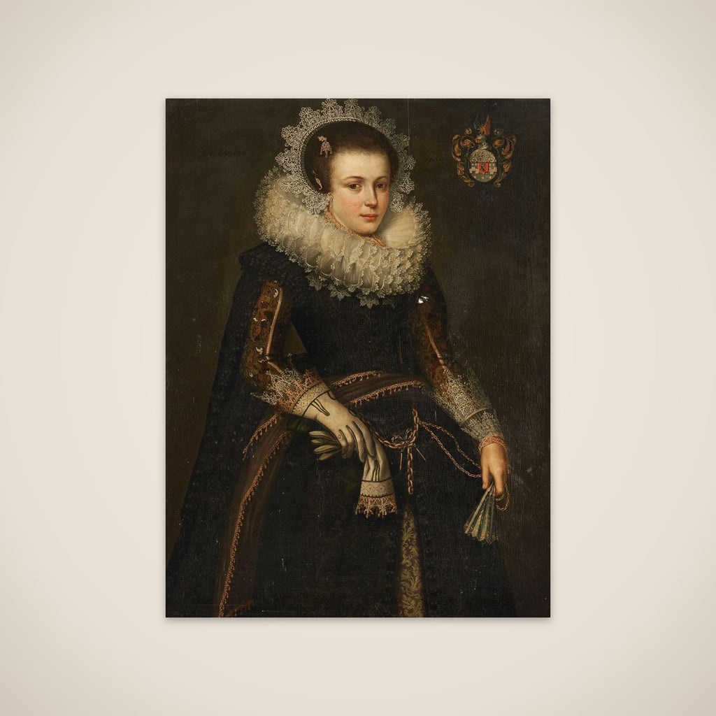 Portrait of Mertijntje van Ceters (1609-24) unframed print