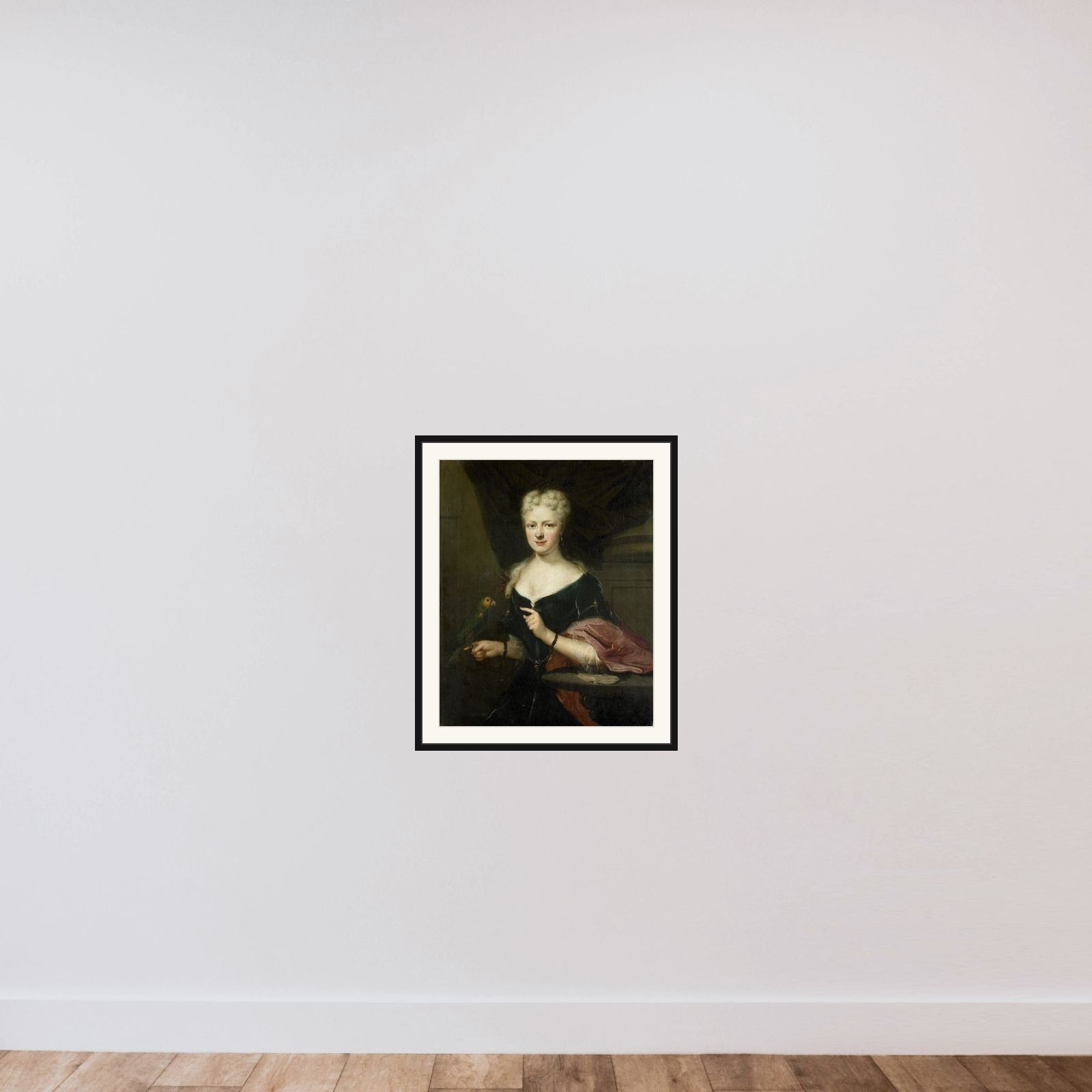 Portrait of Maria Magdalena Stavenisse, Wife of Jacob de Witte of Elkerzee, Councilor of Zierikzee framed — shown to scale