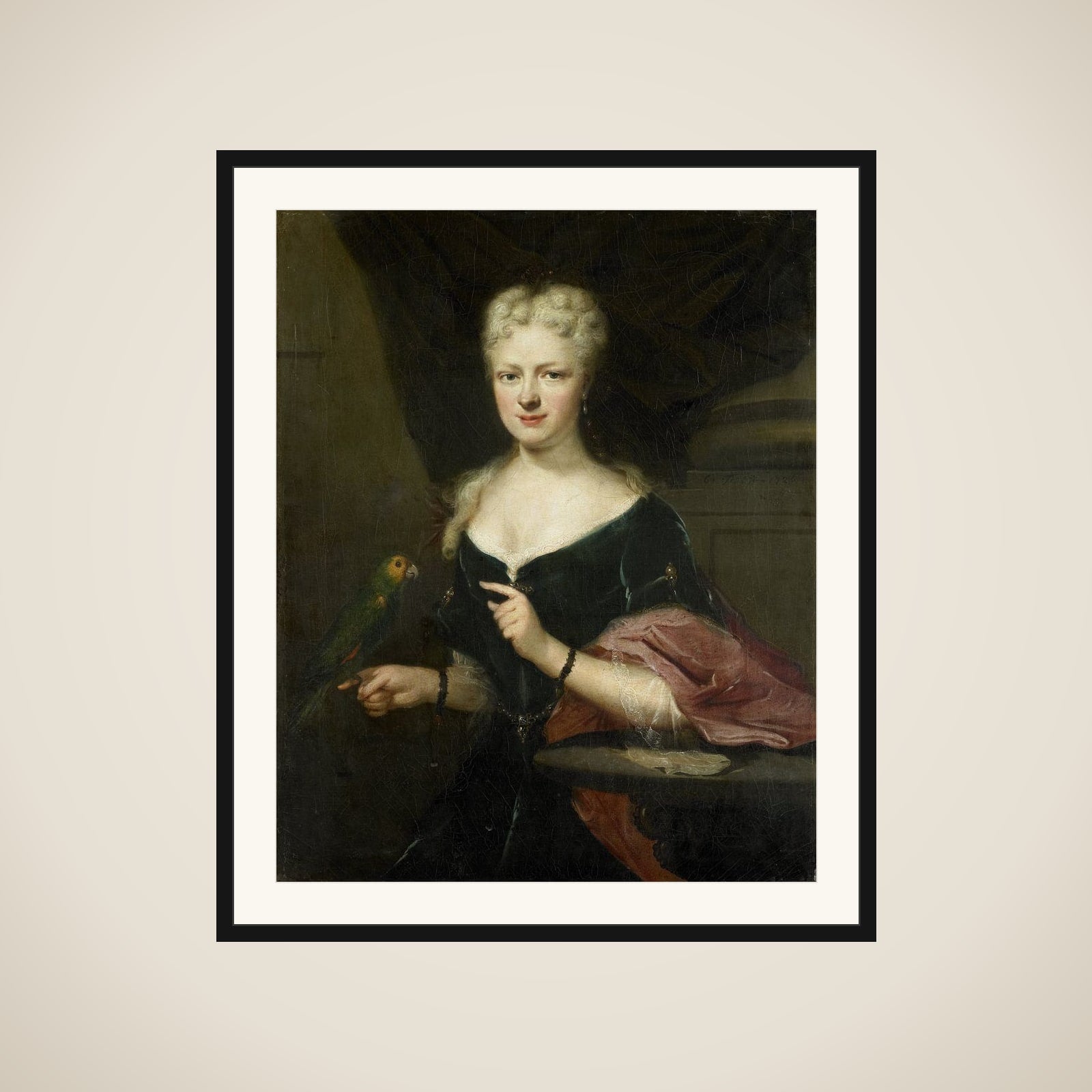 Portrait of Maria Magdalena Stavenisse, Wife of Jacob de Witte of Elkerzee, Councilor of Zierikzee framed