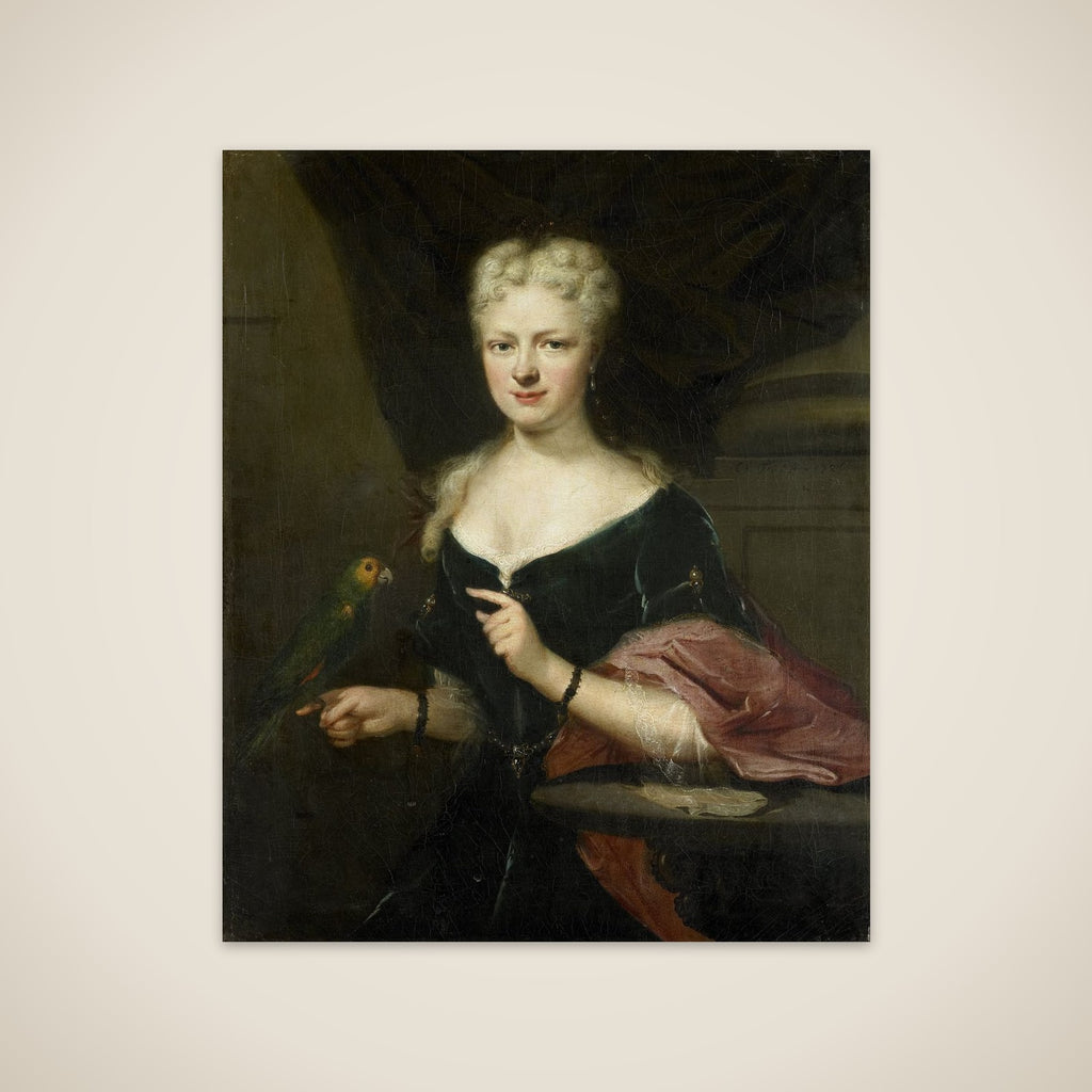 Portrait of Maria Magdalena Stavenisse, Wife of Jacob de Witte of Elkerzee, Councilor of Zierikzee unframed print