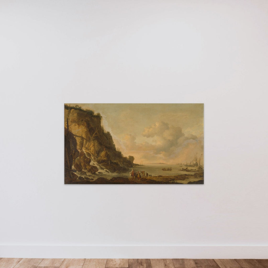 Rocky Coast unframed — shown to scale