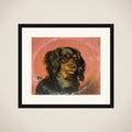 Portrait of a Puppy framed
