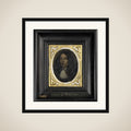 Portrait of een young man framed