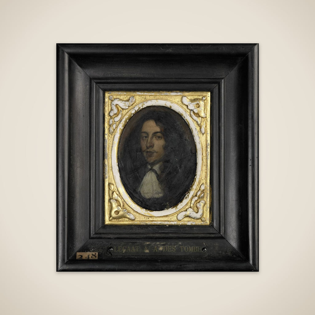 Portrait of een young man unframed print