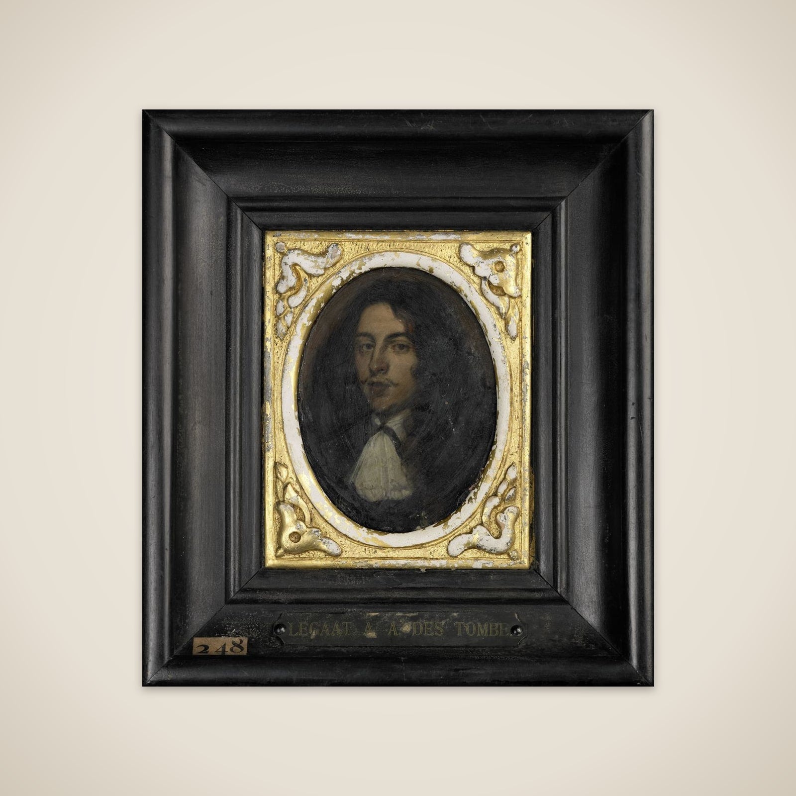 Portrait of een young man unframed print