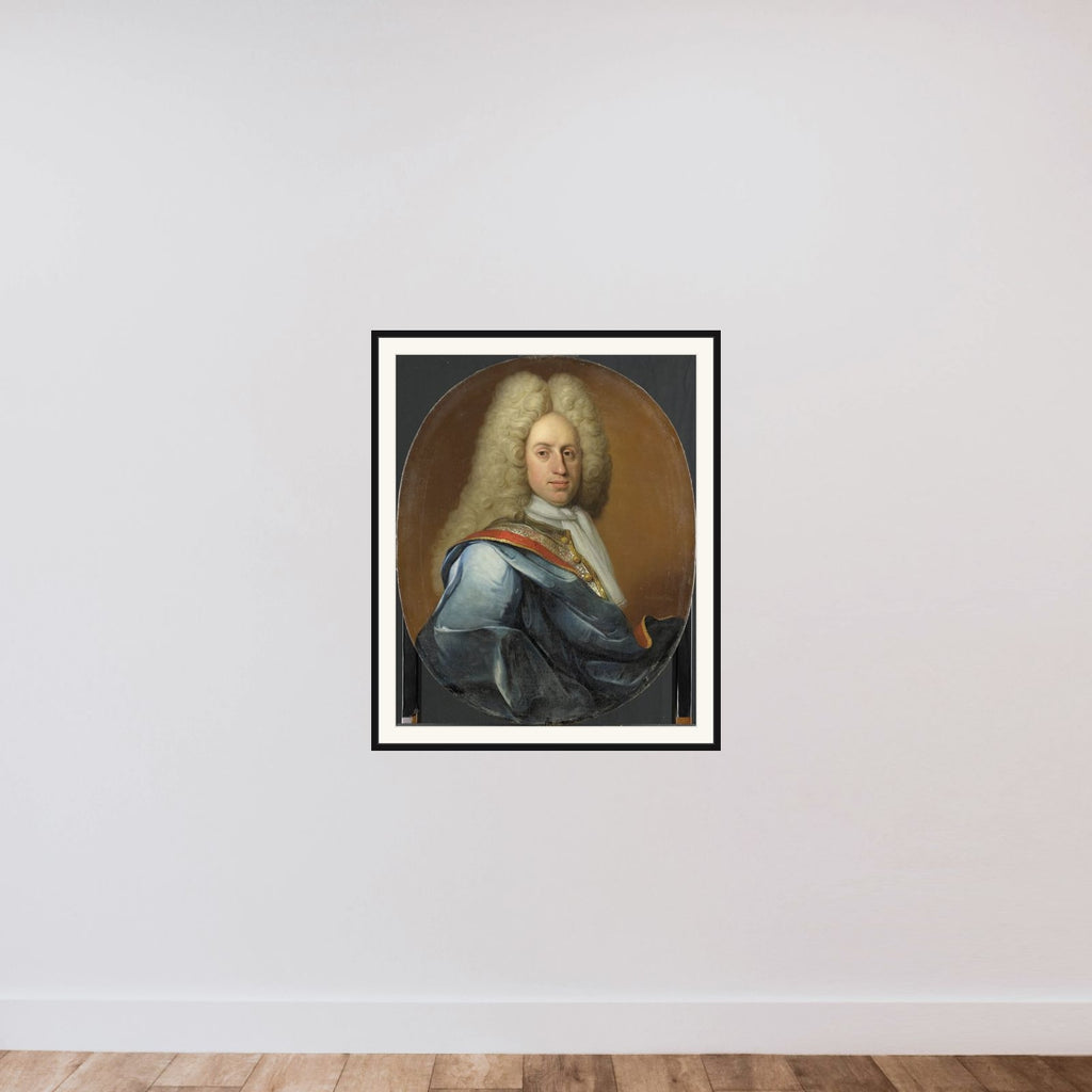 Hieronymus Josephus Boudaen, Lord of St Laurens and Popkensburg framed — shown to scale