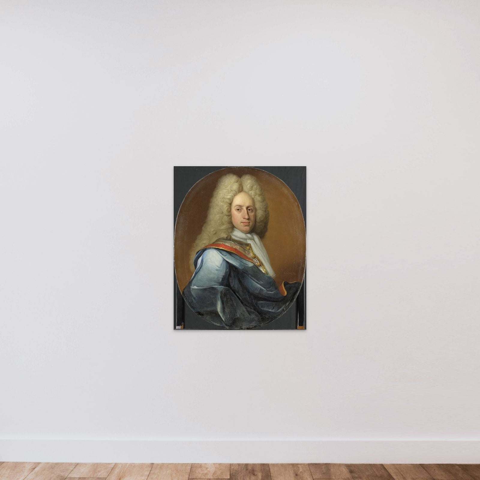 Hieronymus Josephus Boudaen, Lord of St Laurens and Popkensburg unframed — shown to scale