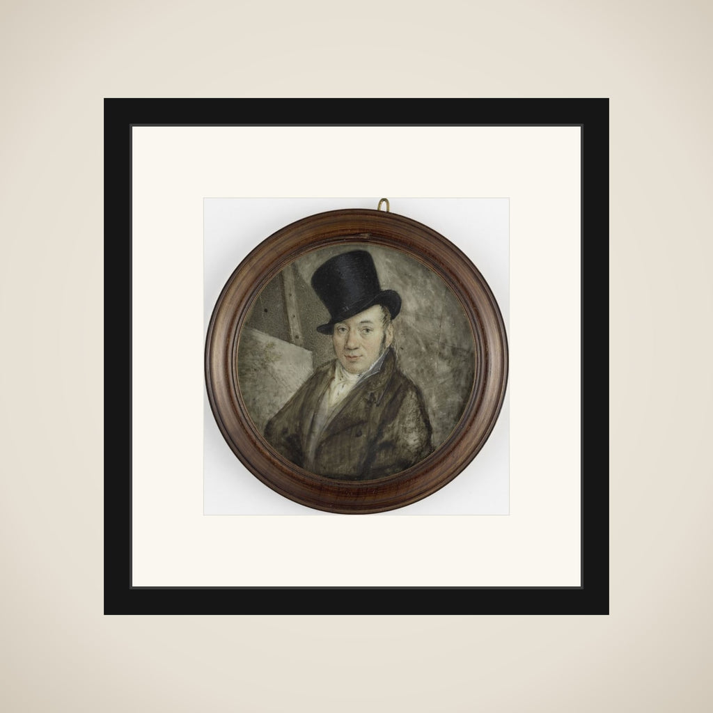 Self-portrait framed