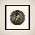Self-portrait framed