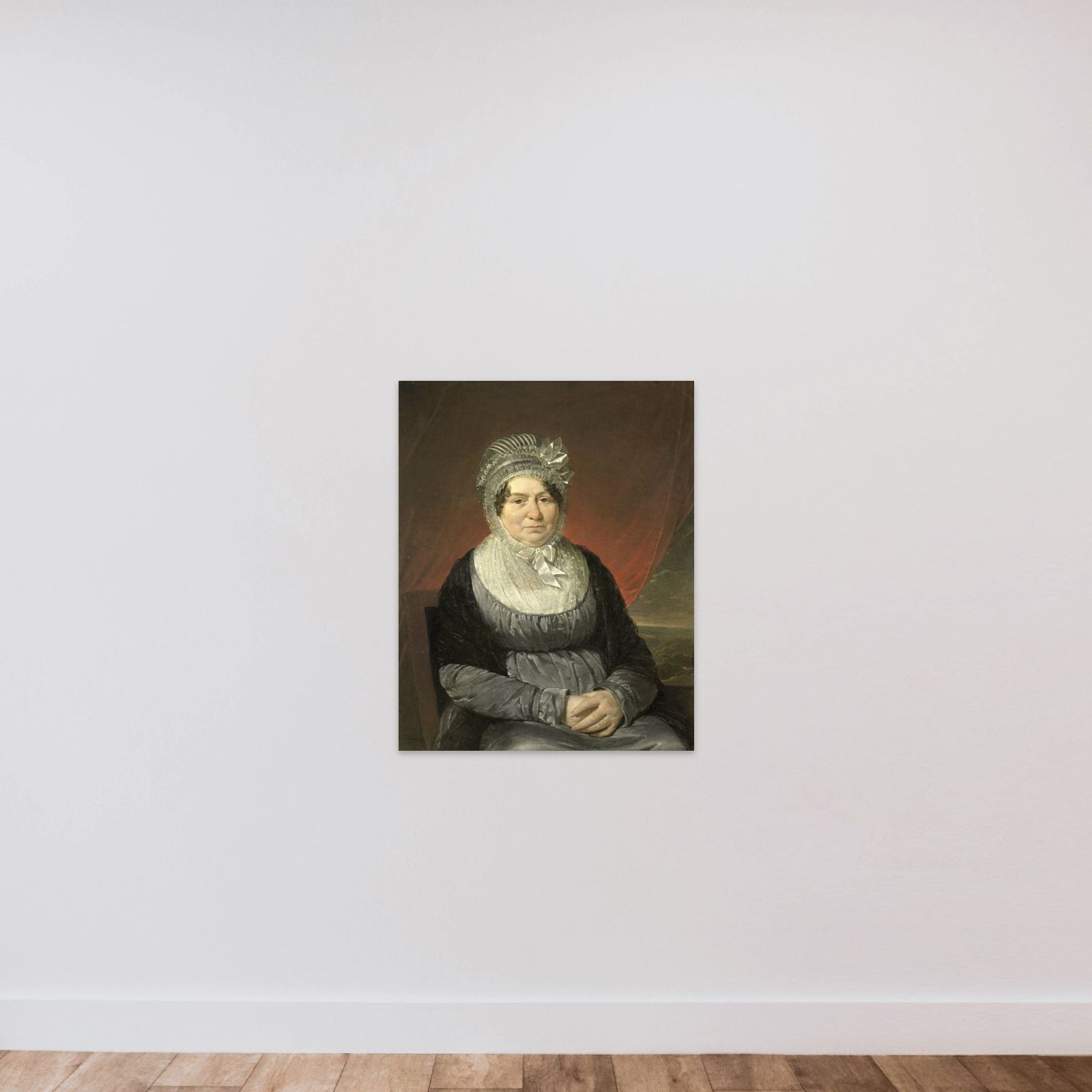 Mrs Brak-Haskenhoff unframed — shown to scale