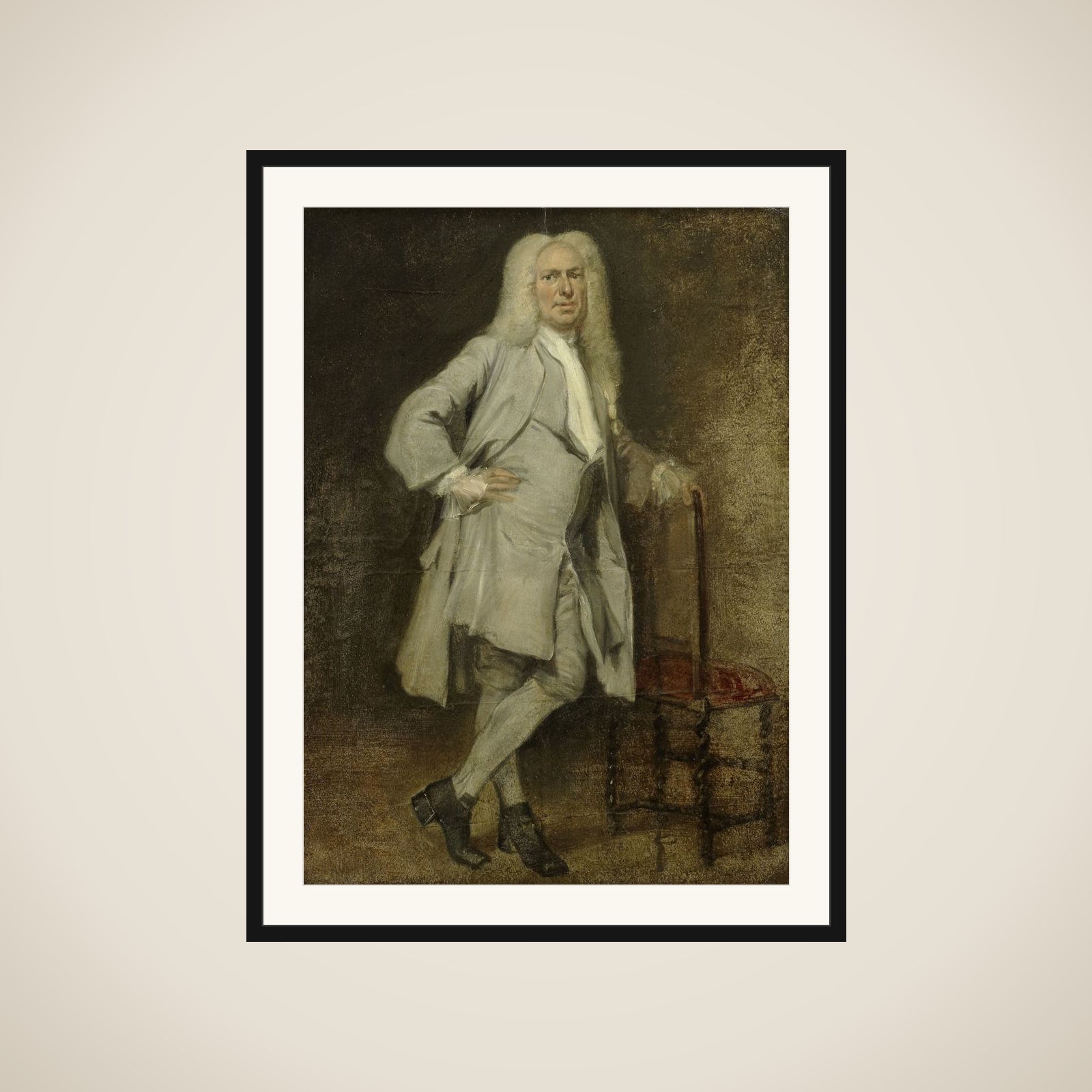 Portrait of Jan Lepeltak, Timber Merchant in Amsterdam, Regent of the Aalmoezeniersweeshuis Orphanage framed