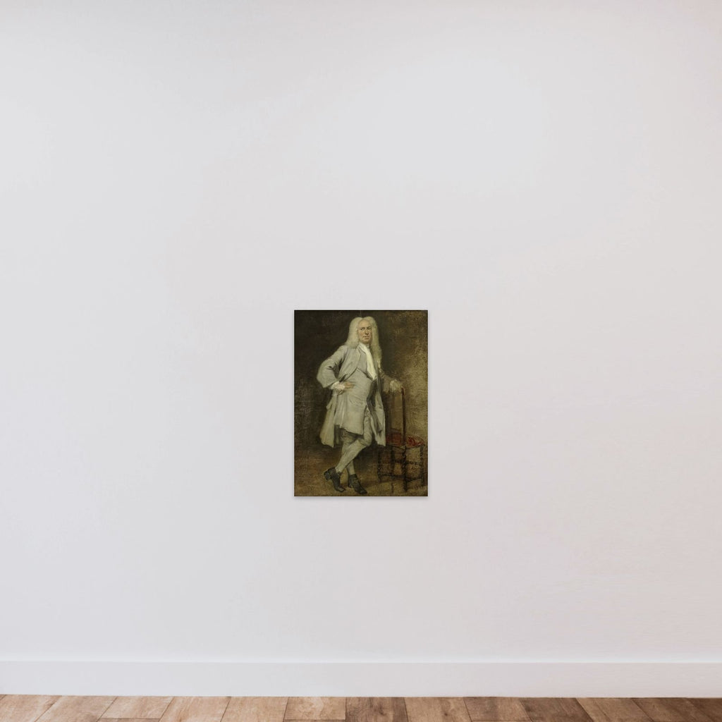 Portrait of Jan Lepeltak, Timber Merchant in Amsterdam, Regent of the Aalmoezeniersweeshuis Orphanage unframed — shown to scale