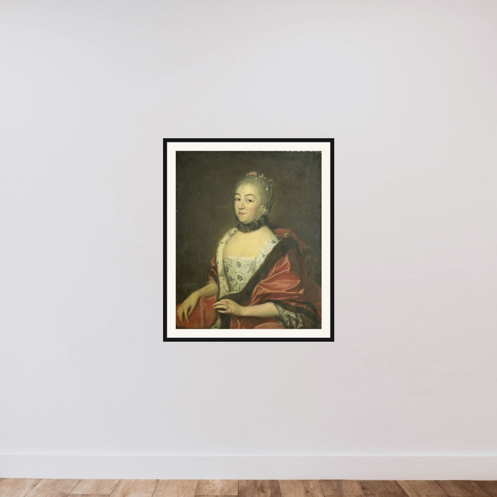 Sandrina van den Broeke, Wife of George Lodewijk Matthes framed — shown to scale