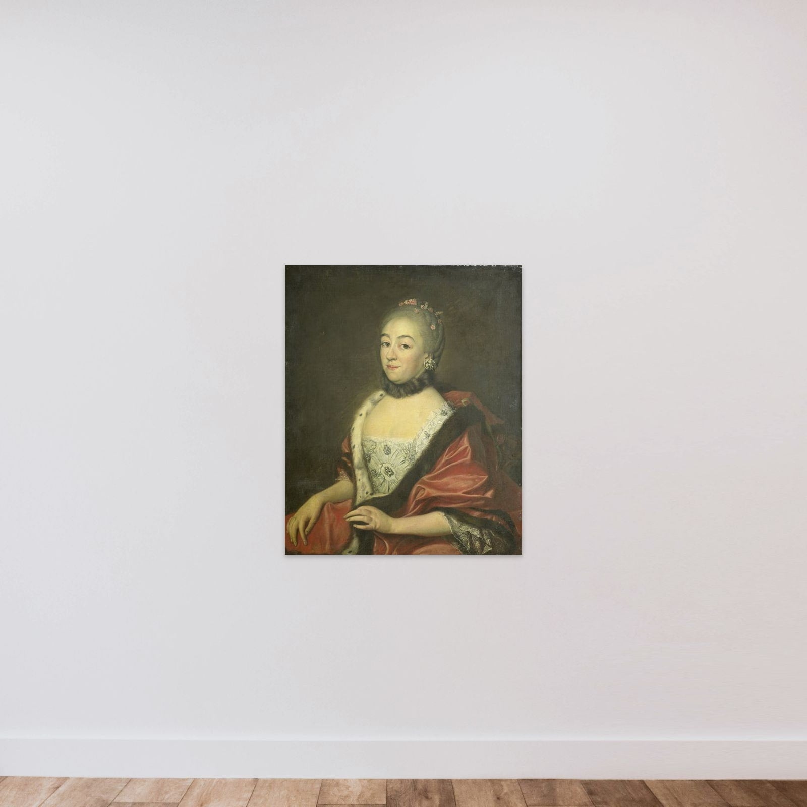 Sandrina van den Broeke, Wife of George Lodewijk Matthes unframed — shown to scale