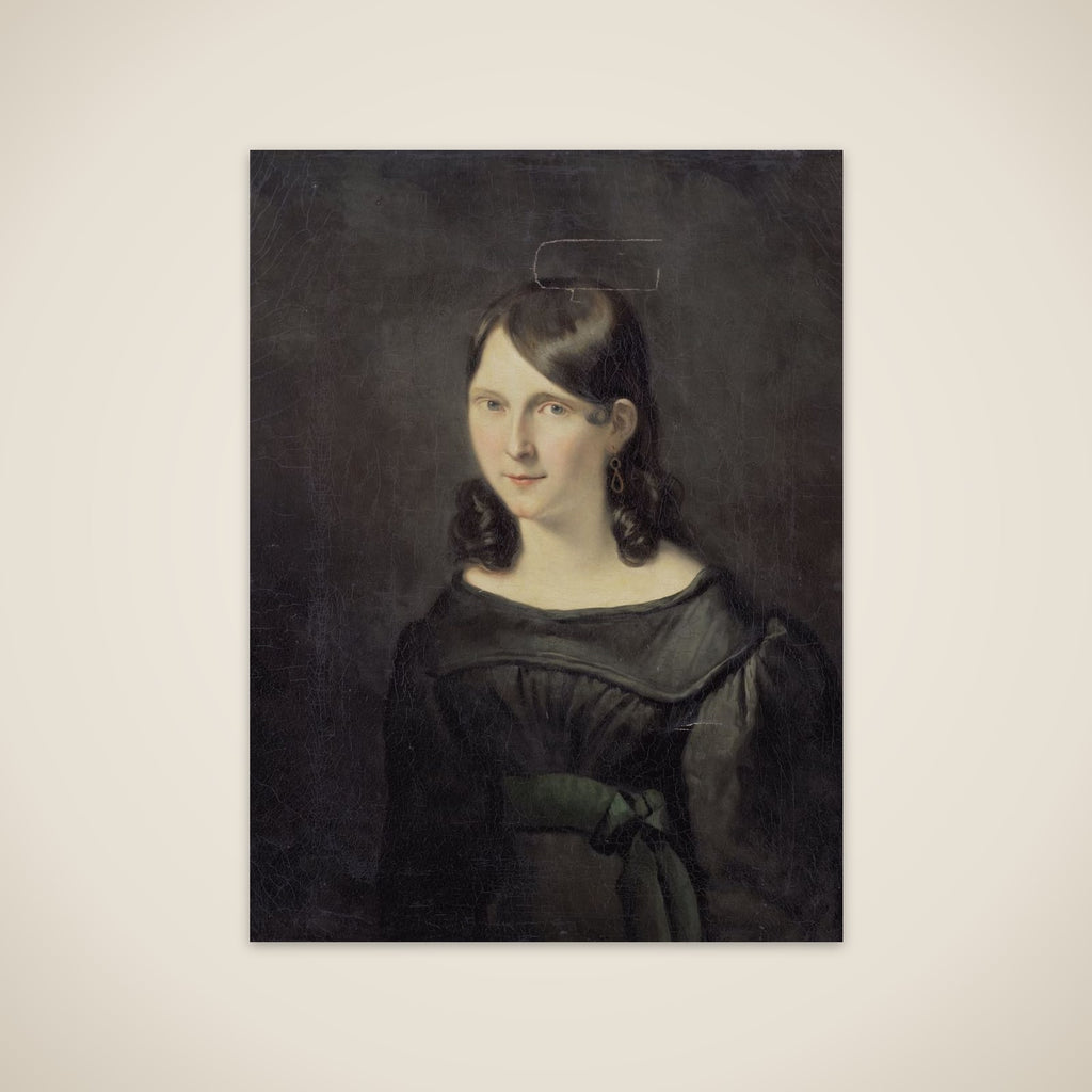 Portrait of een girl, vermoedelijk mejuffrouw Sligting unframed print