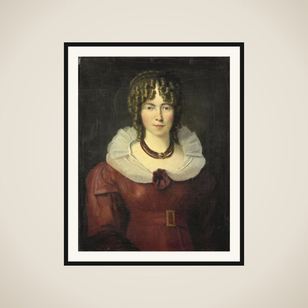 Portrait of a young Woman framed