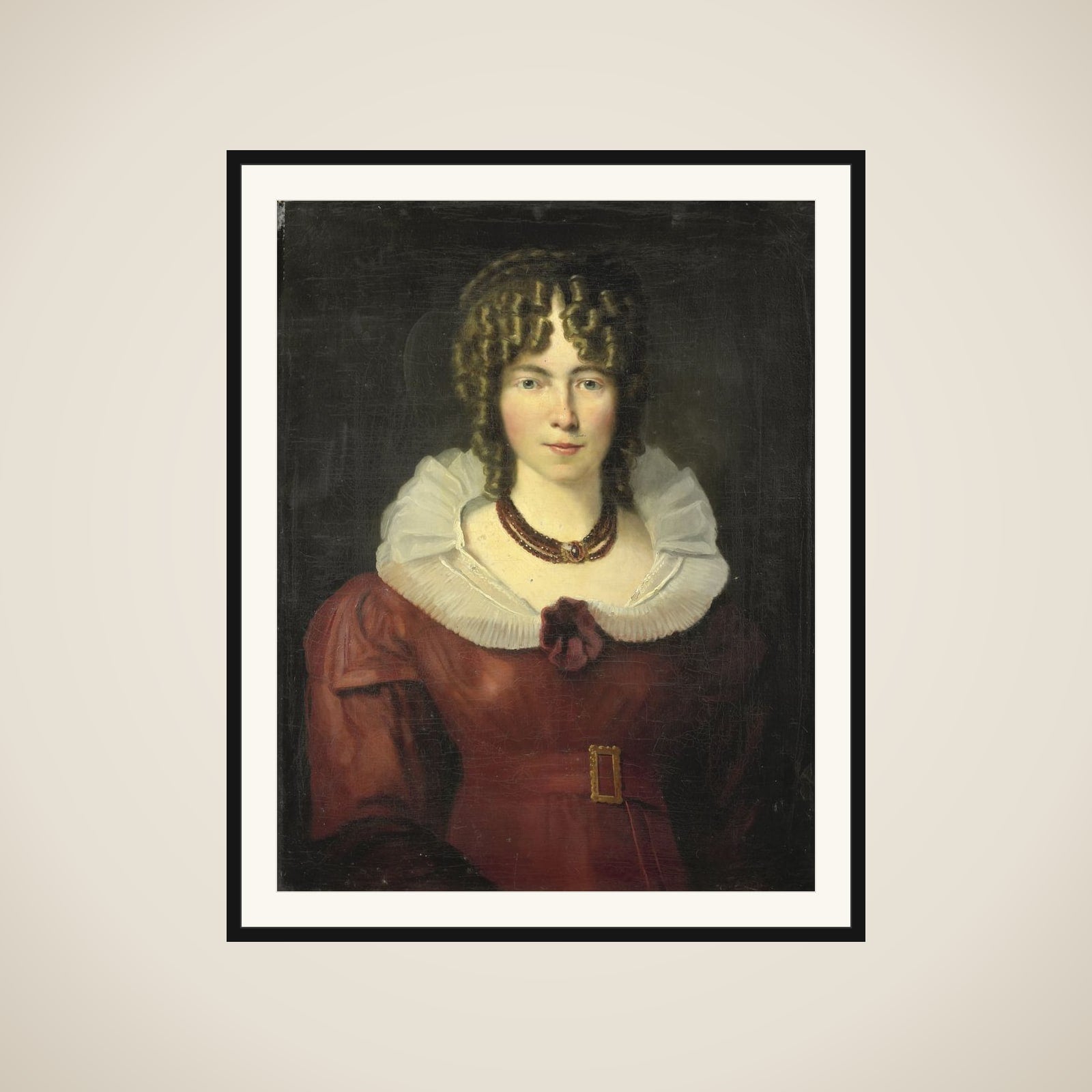 Portrait of a young Woman framed