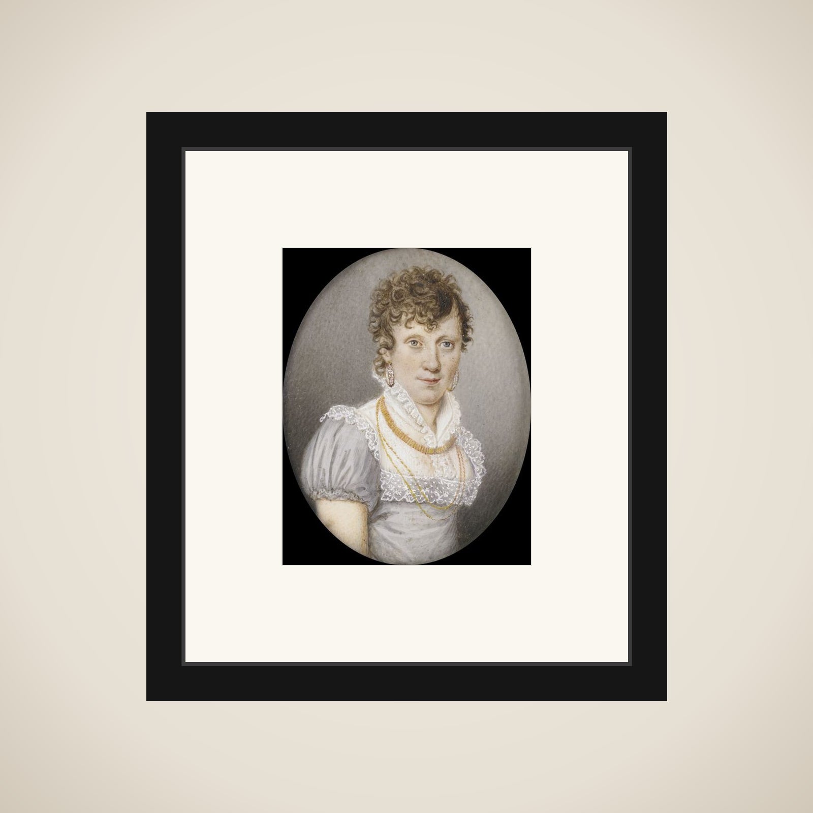 Maria Elisabeth Schreiber (1765-1822). Echtgenote van Georg Albrecht Diederichs framed