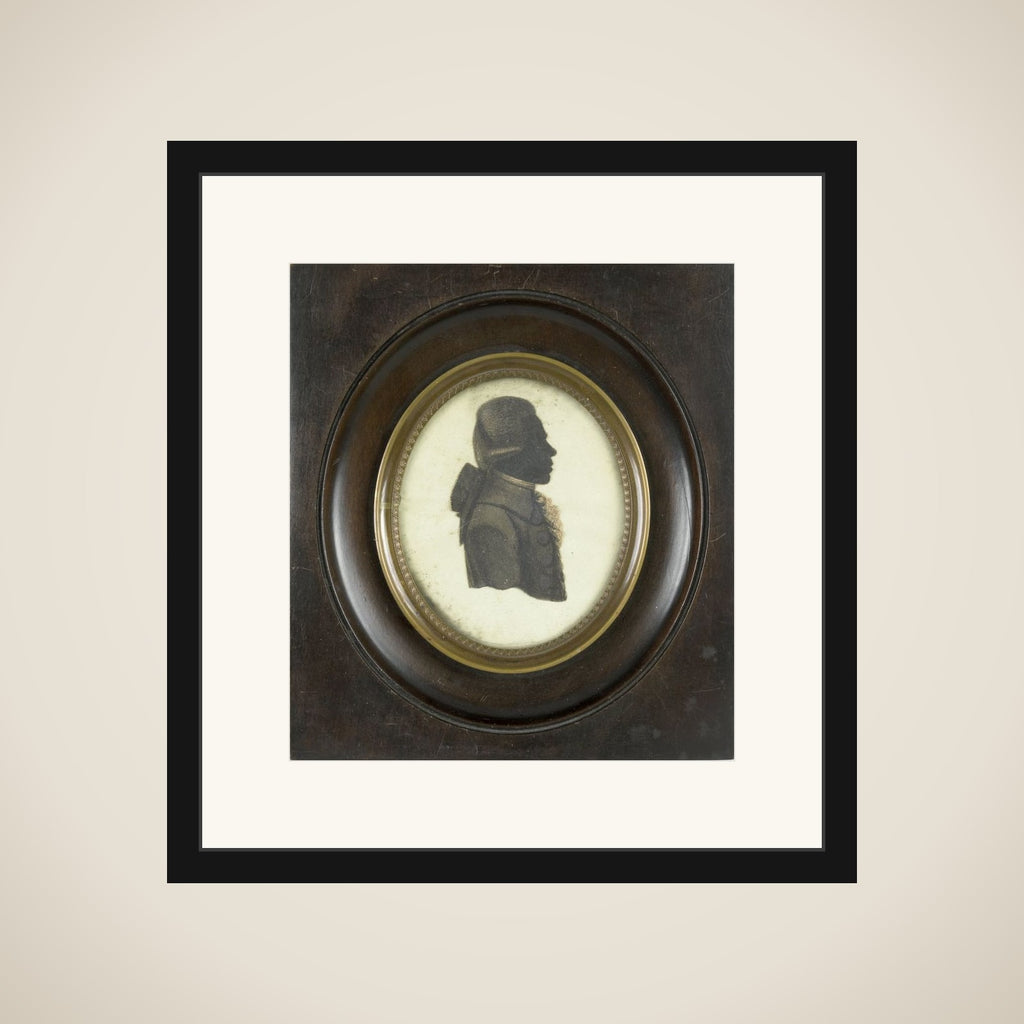 Portrait of een man framed