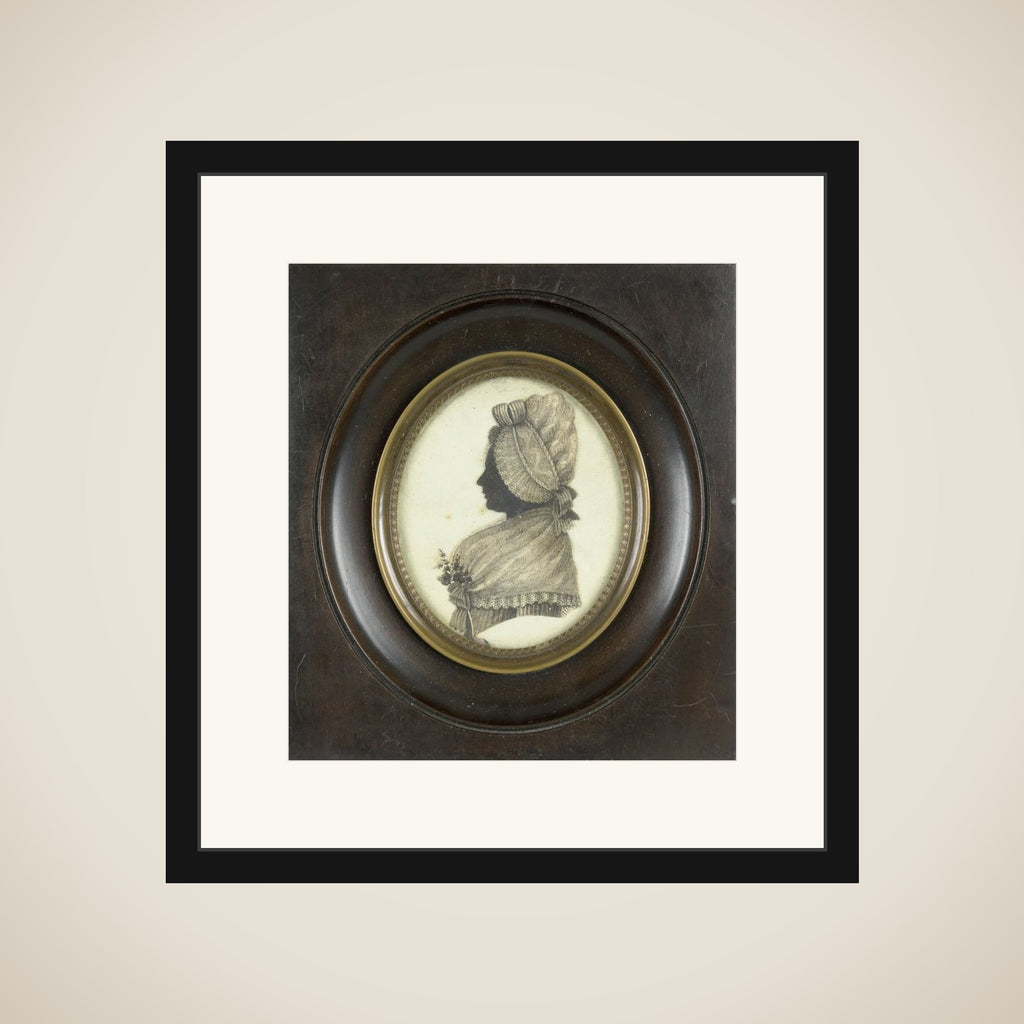 Portrait of een vrouw framed