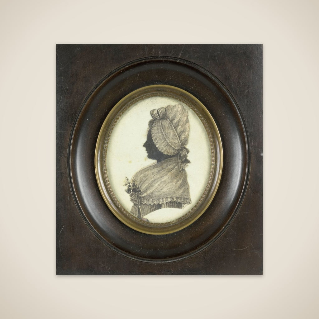Portrait of een vrouw unframed print