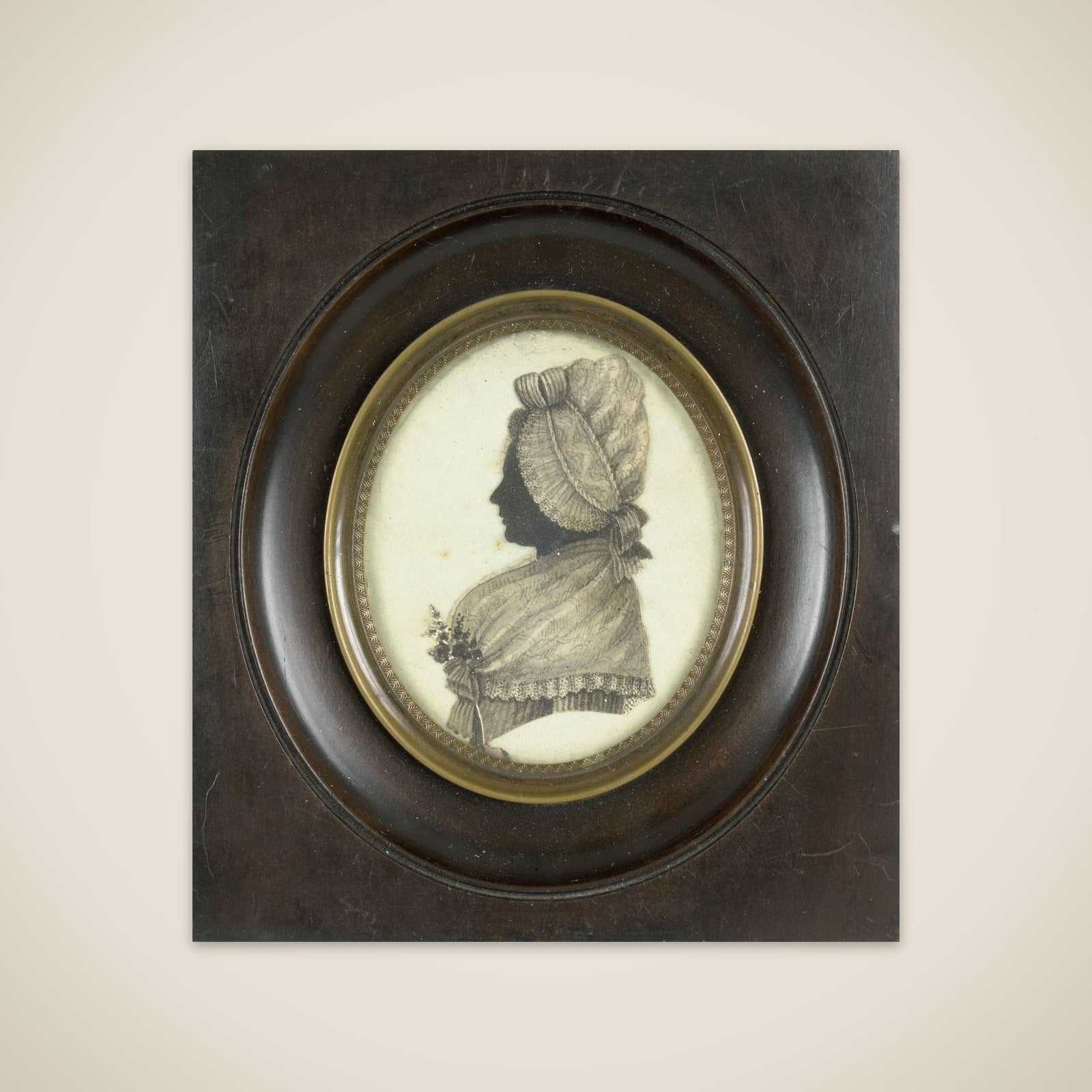 Portrait of een vrouw unframed print