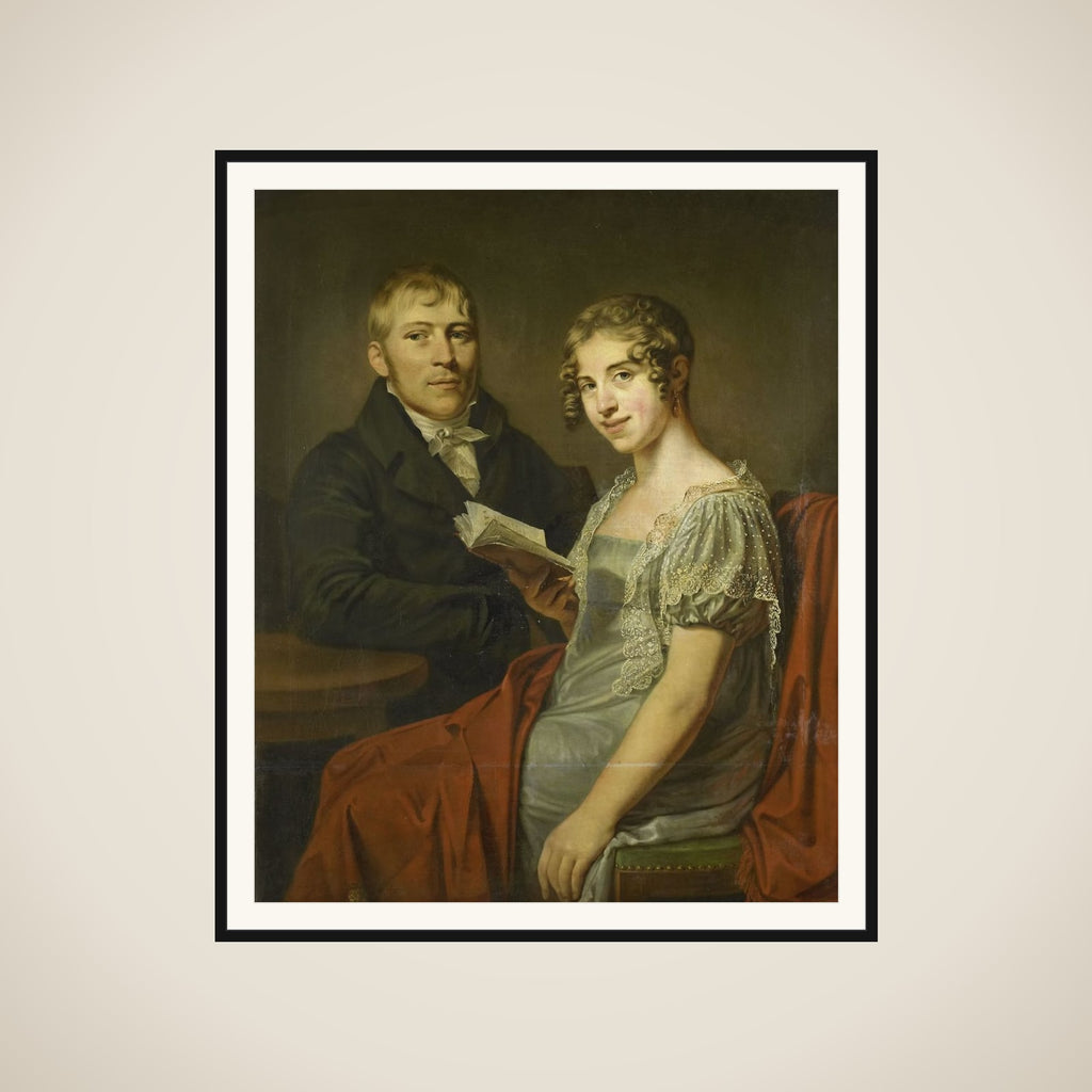 Hendrik Arend van den Brink (1783-1852) and his Wife Lucretia Johanna van de Poll (1790-1850) framed