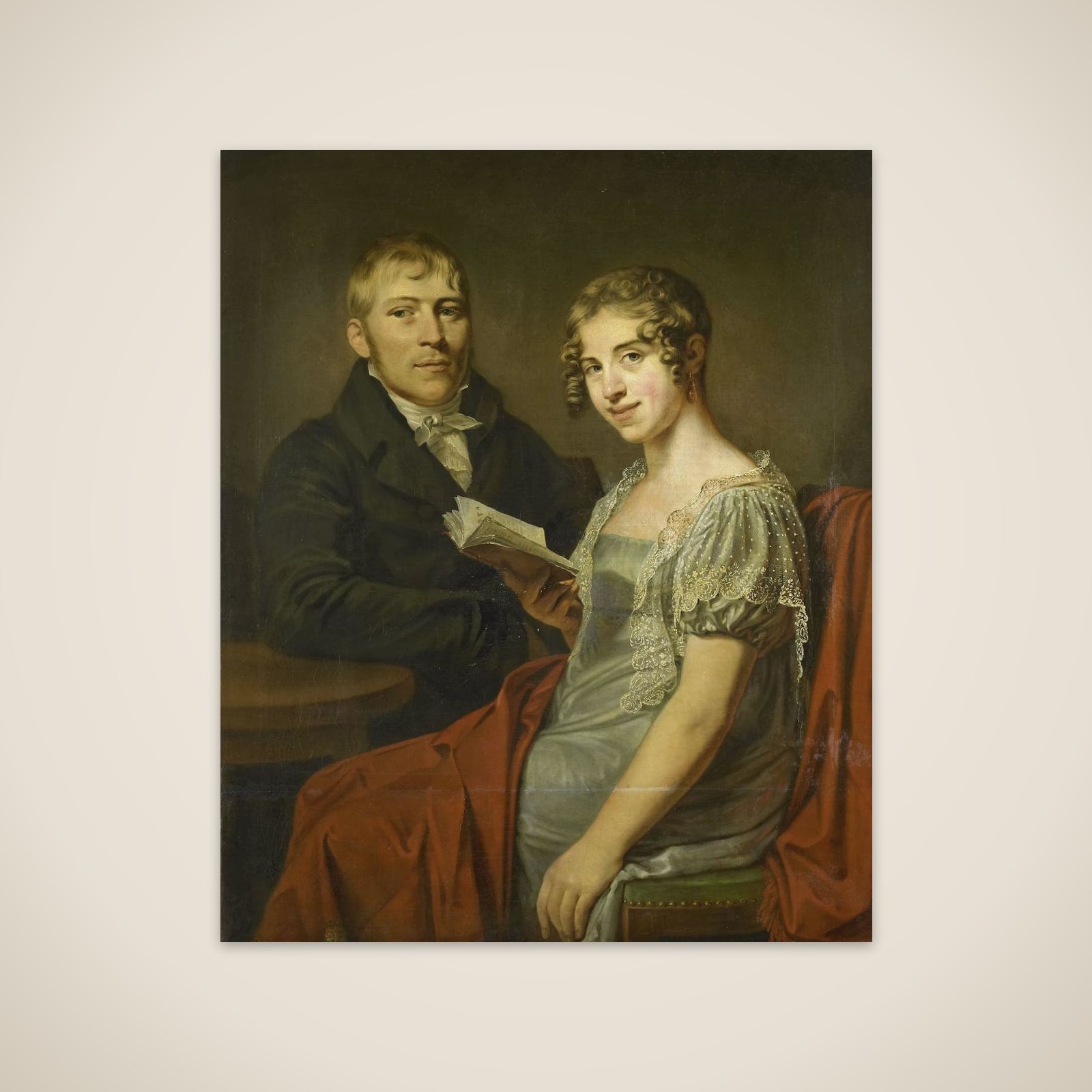 Hendrik Arend van den Brink (1783-1852) and his Wife Lucretia Johanna van de Poll (1790-1850) unframed print
