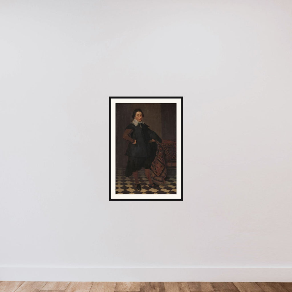 Paul de Hooghe (1611-74) framed — shown to scale