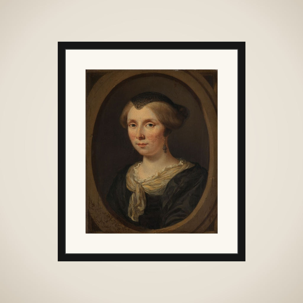 Portrait of Margaretha Verkolje, Wife of Reinier Couturier framed
