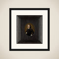Portrait of een young man framed