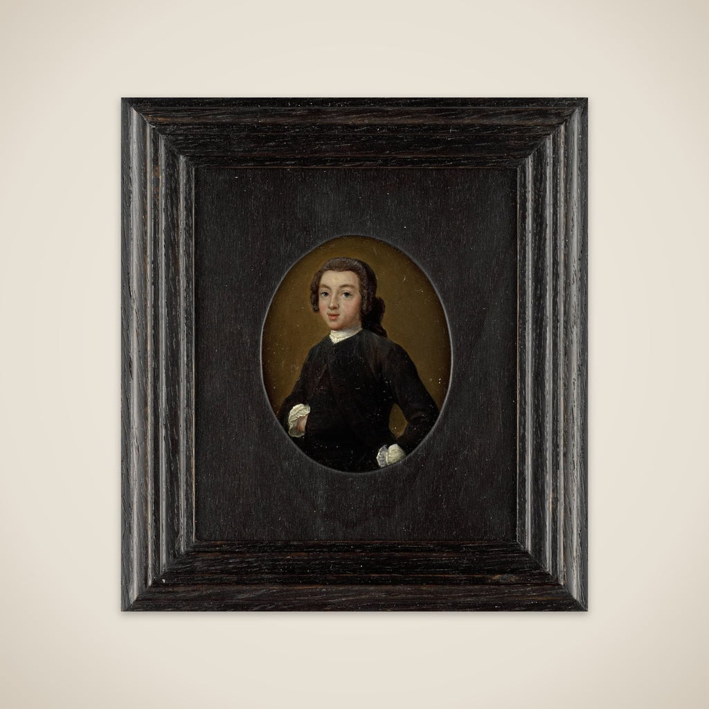 Portrait of een young man unframed print