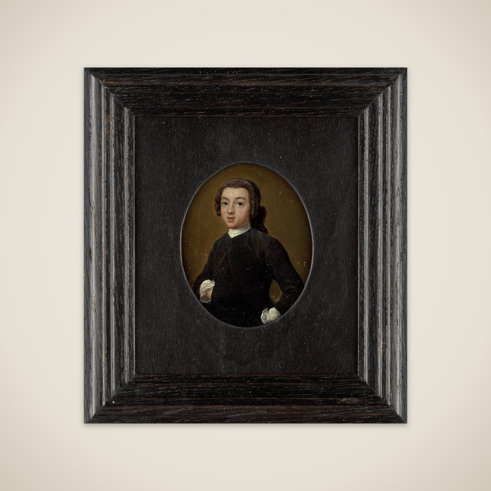 Portrait of een young man unframed print
