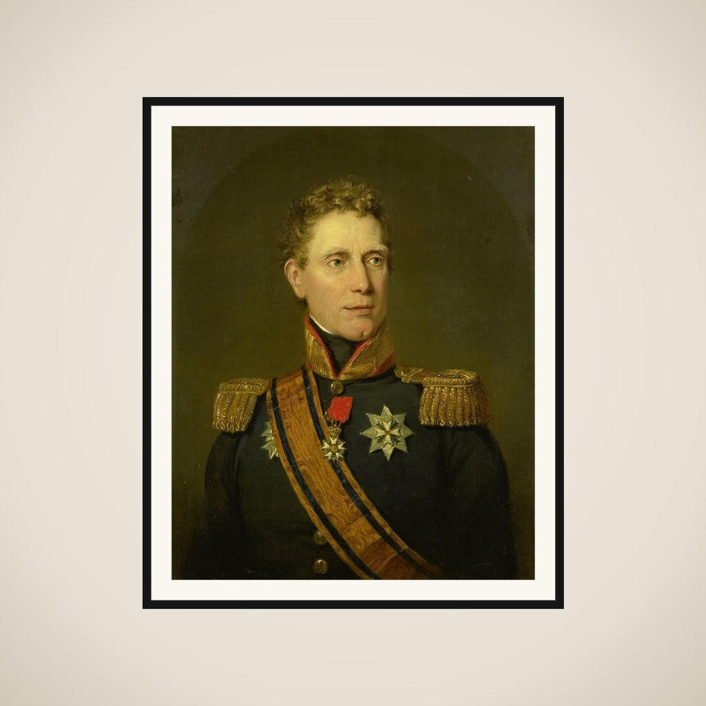 Portrait of Jonkheer Jan Willem Janssens, Governor of the Cape Colony and Governor-General of the Dutch East Indies framed