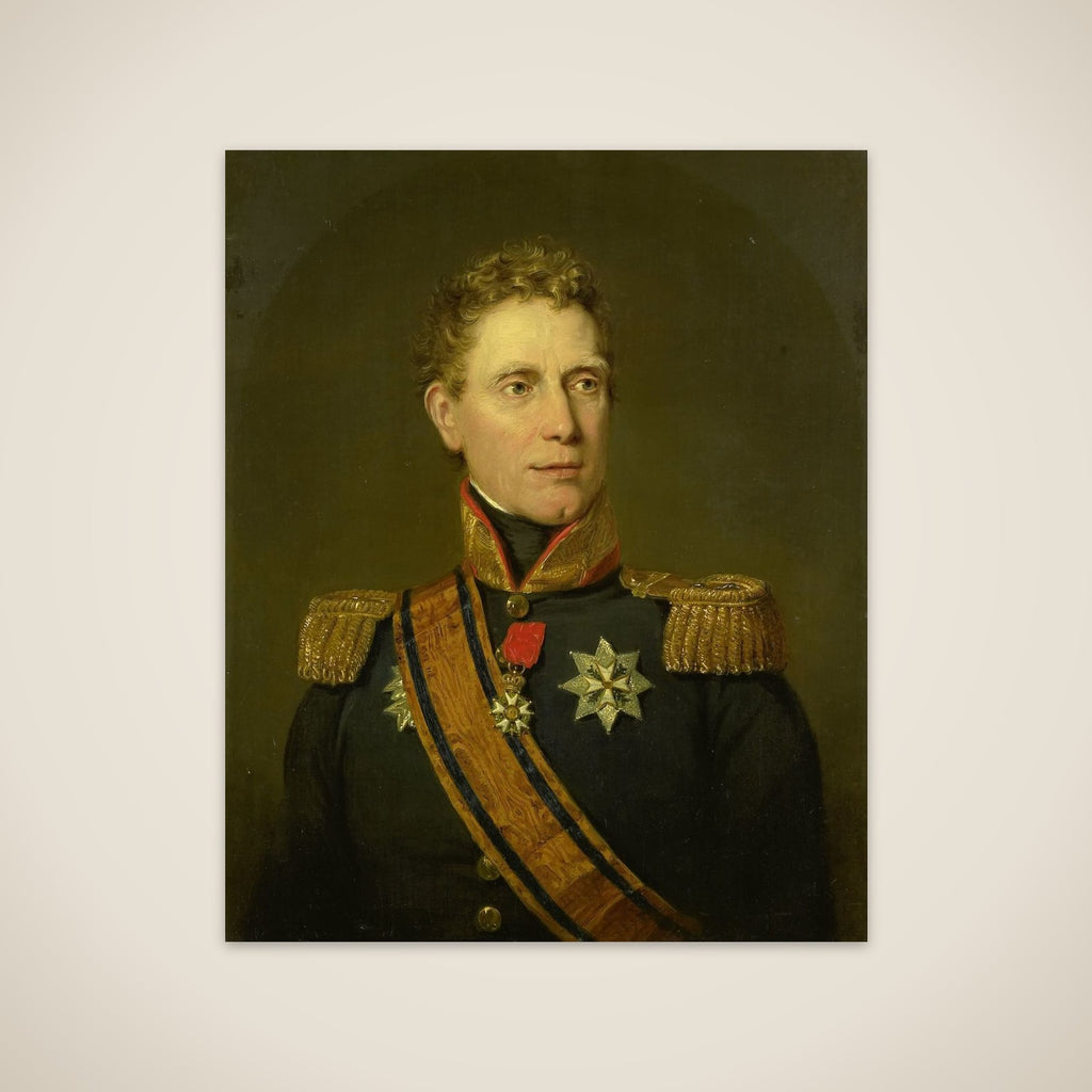 Portrait of Jonkheer Jan Willem Janssens, Governor of the Cape Colony and Governor-General of the Dutch East Indies unframed print