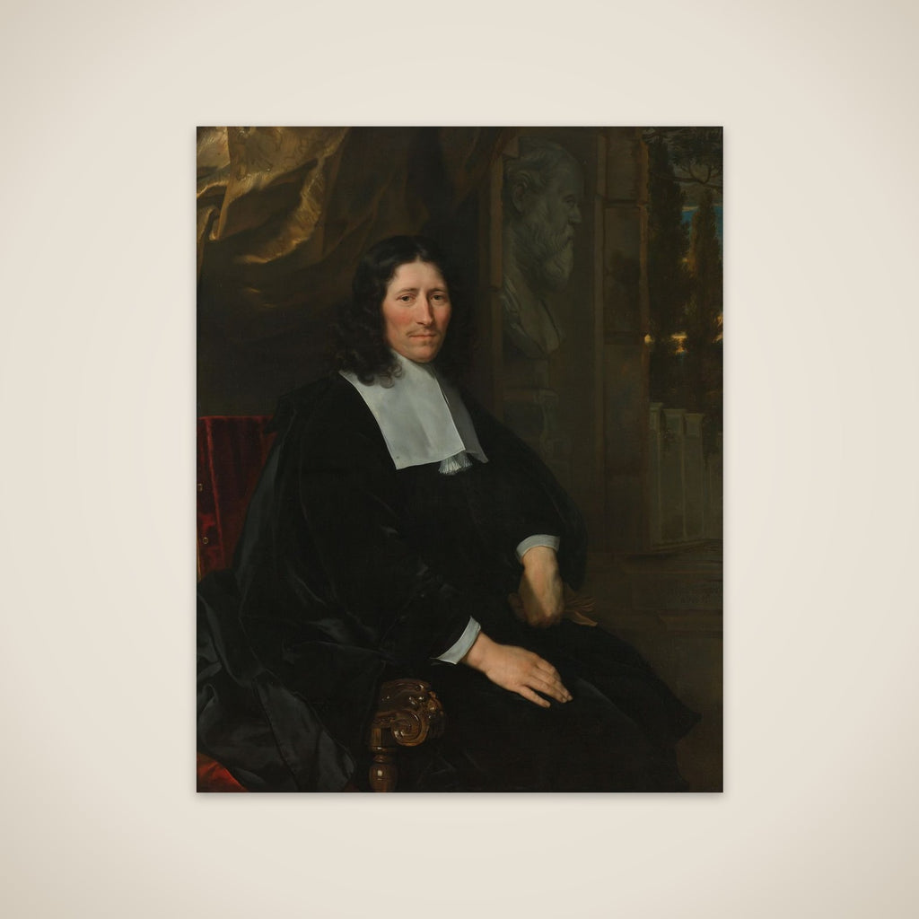 Portrait of Pieter de la Court unframed print
