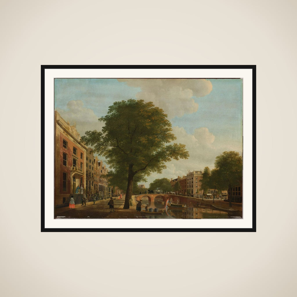 View of the Herengracht near the Leidsestraat, Amsterdam framed