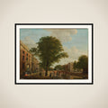 View of the Herengracht near the Leidsestraat, Amsterdam framed
