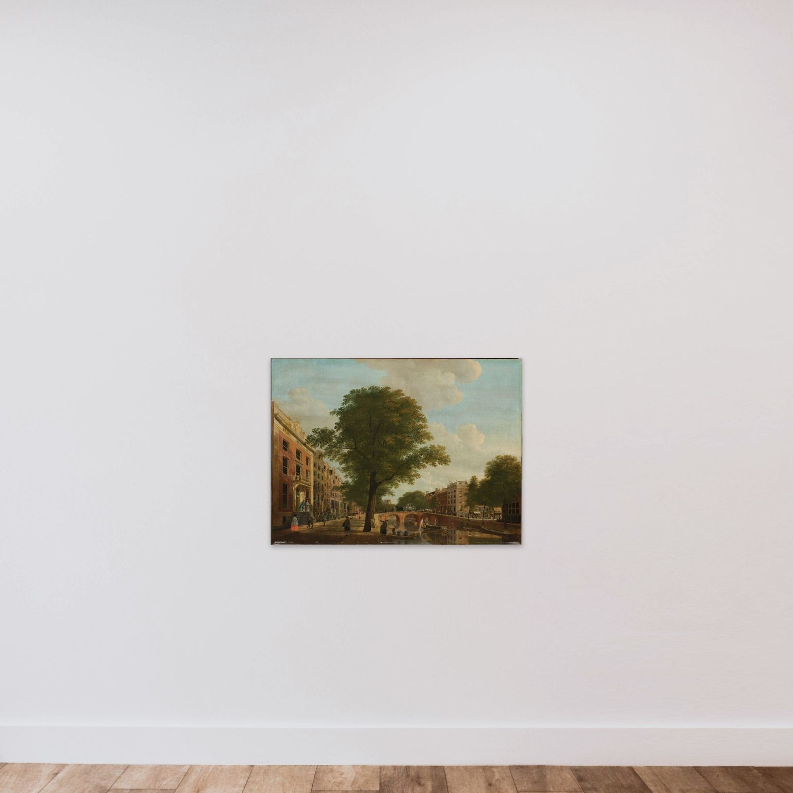View of the Herengracht near the Leidsestraat, Amsterdam unframed — shown to scale