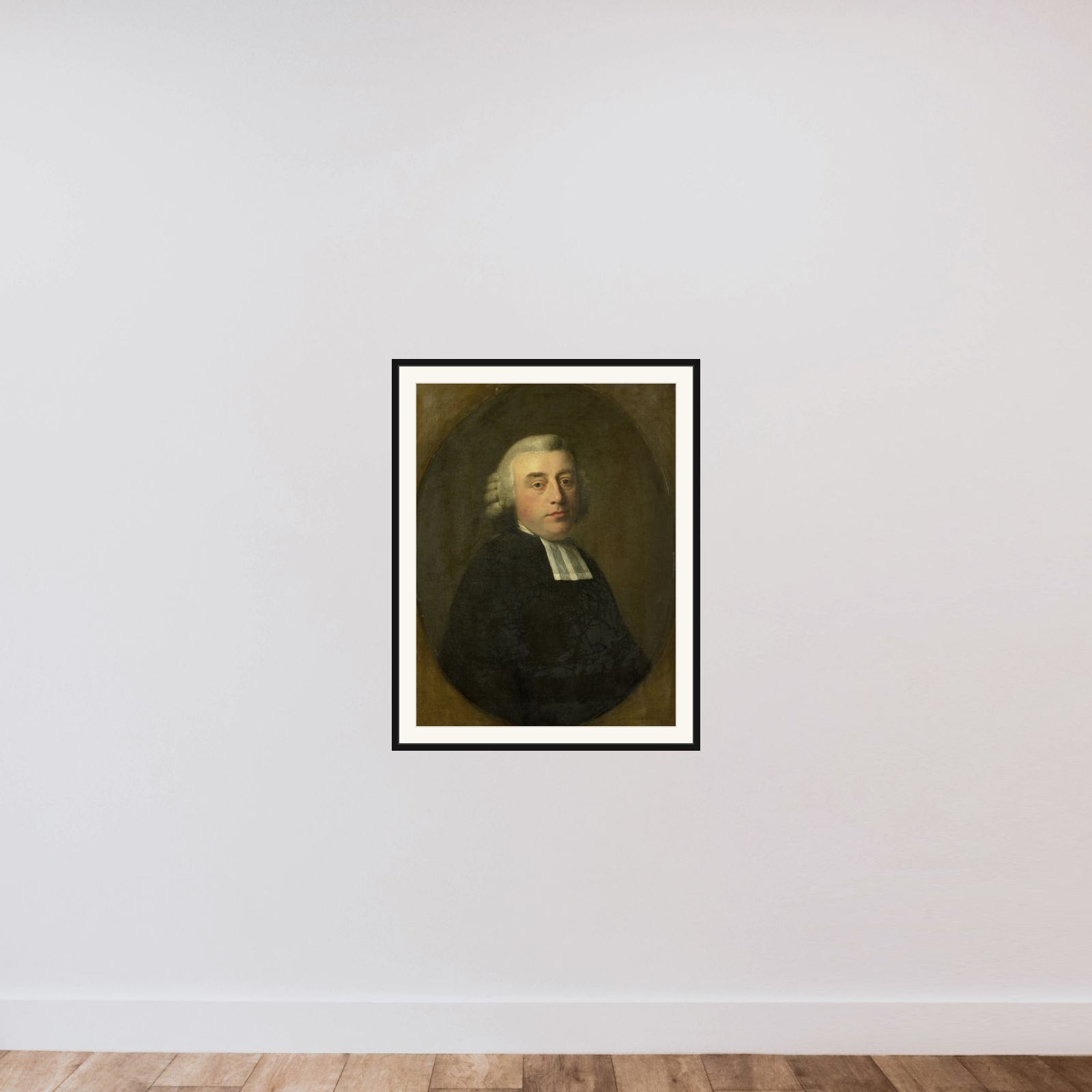 Portrait of Antonius Kuyper, Clergyman in Amsterdam framed — shown to scale