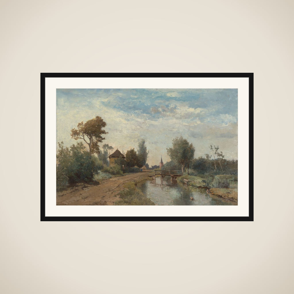 Landscape near Kortenhoef framed