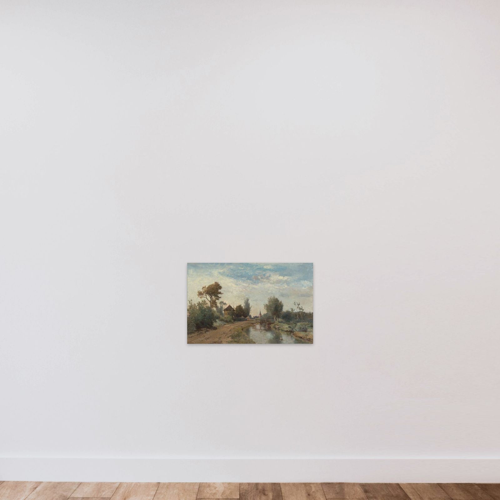 Landscape near Kortenhoef unframed — shown to scale