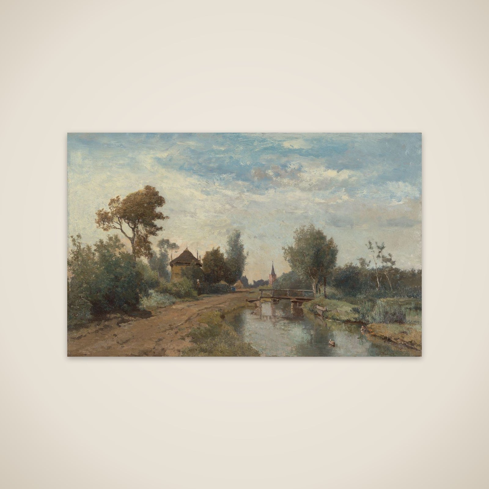 Landscape near Kortenhoef unframed print