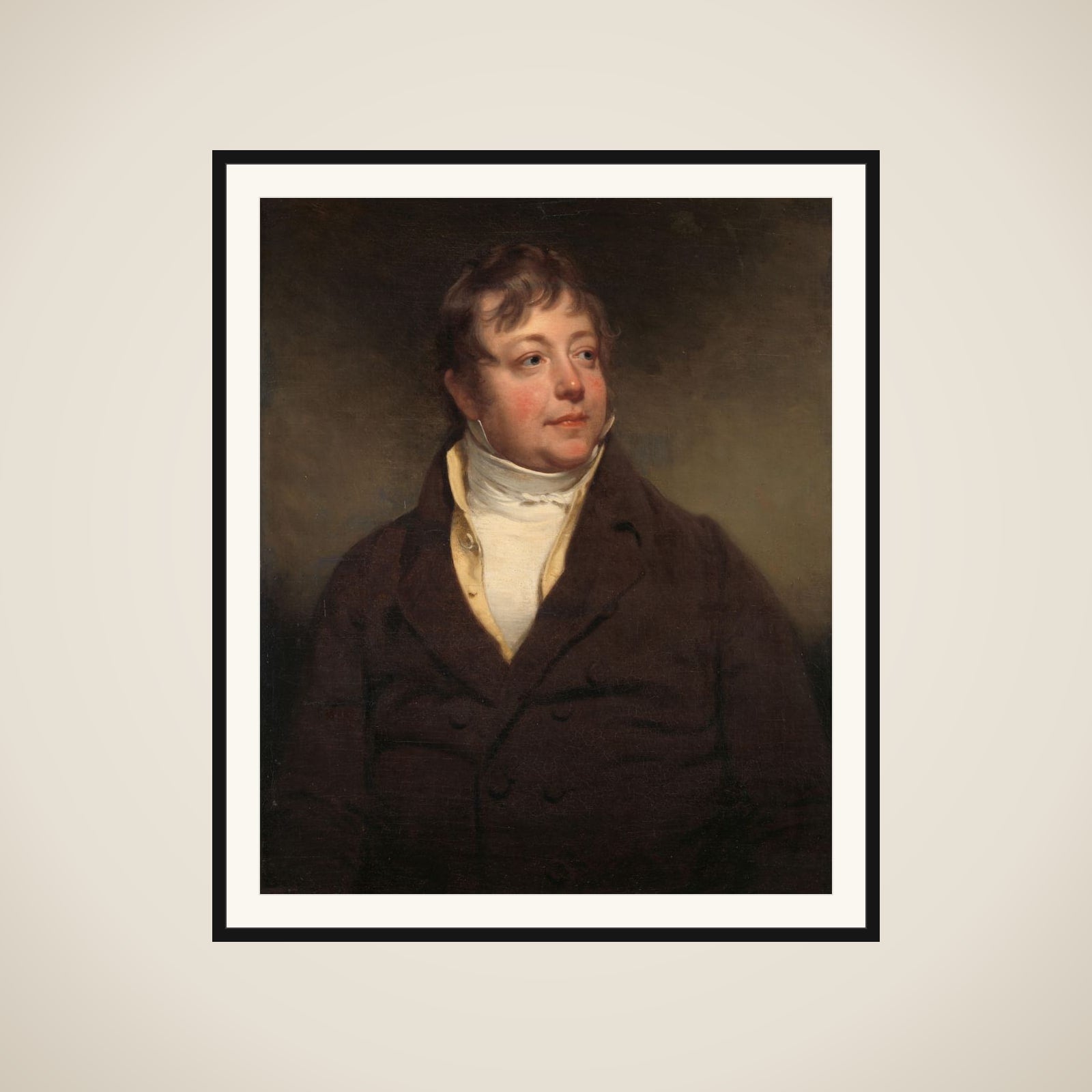 Portrait of a Man, perhaps J.W. Beynen framed